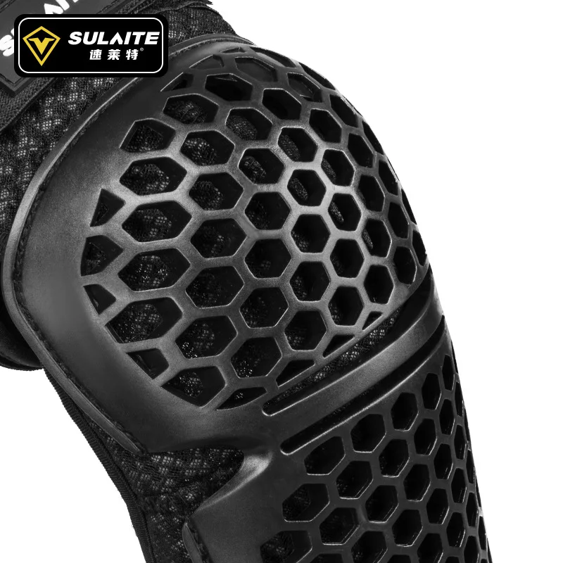 Сотовая защита колена для езды на мотоцикле Спортивная дышащая отвода тепла