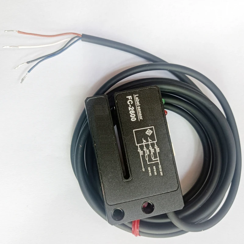 Оптический датчик этикеток S-2600 FC-2600 FC-2600P кнопочная настройка NPN.NO.NC. 12–24 В