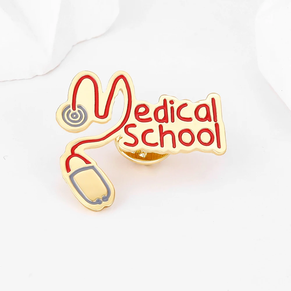 DCARZZ медицинская школьная эмалированная брошь для медсестер студенческая