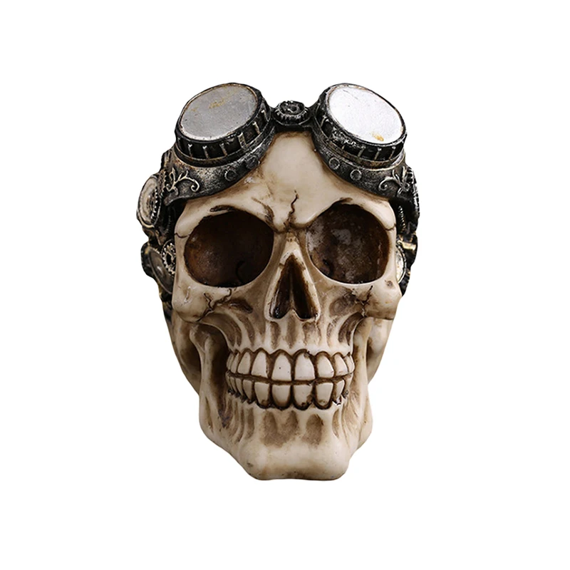 

Украшения в виде черепа на Хэллоуин, ужасные украшения из смолы в форме черепа для обеденного стола, дома с привидениями