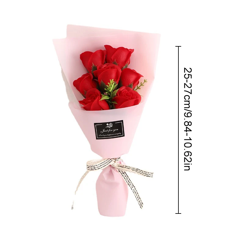 Букет искусственных цветов Роза навсегда цветок мыла ароматизированный