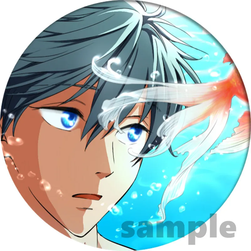 Аниме Free!Iwatobi значок косплея брошь Тачибана Макото значки на булавке для одежды
