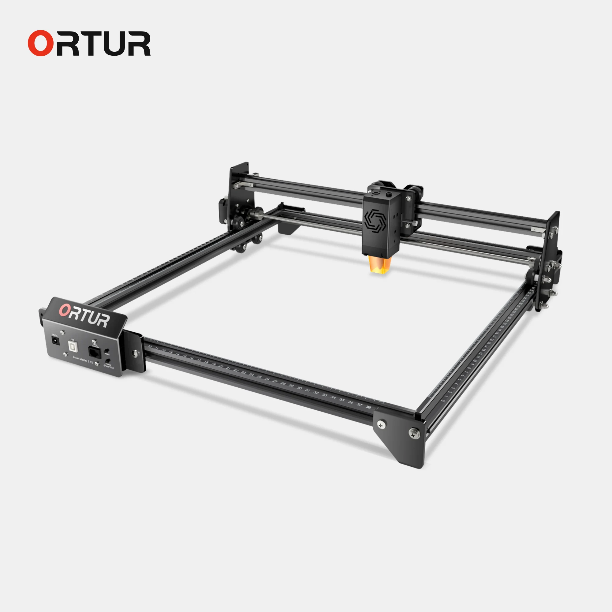 Ortur Laser Cutter 150W Effect CNC Laser Engraver Cutting Dual Compression Spot Ultra-thin 10W Laser Output Fixed-Focus 39x41cm
