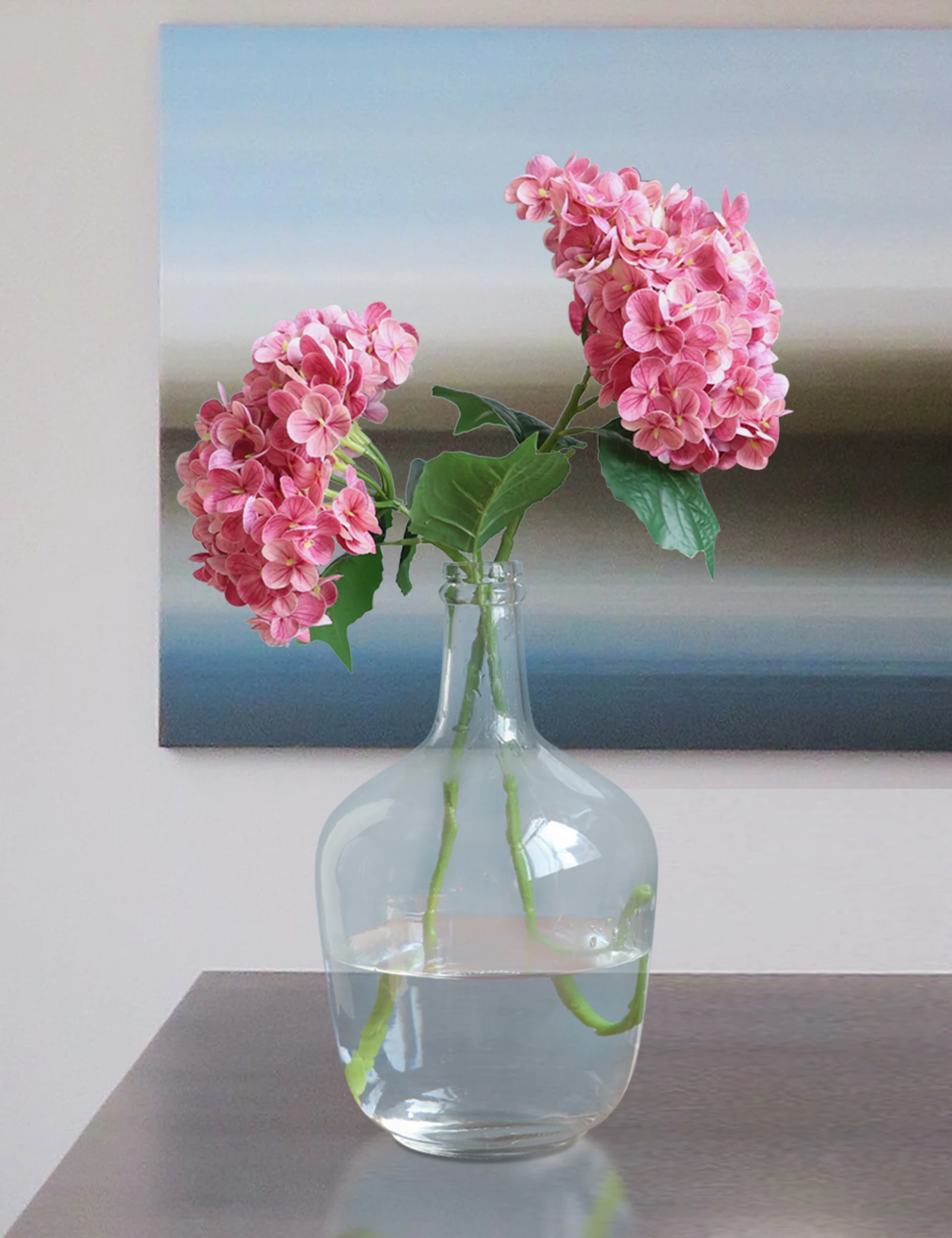 Весенняя розовая искусственная фотография для ванной комнаты