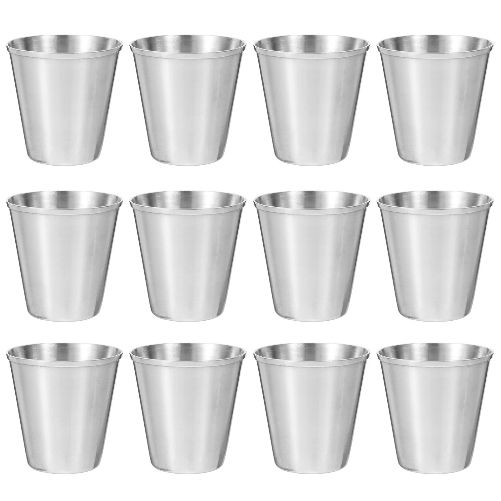 

12 Pcs Coffee Espresso Christmas Dip Bowl Tumbler Stainless Steel Shot Cups Drinking Shot Glasses Shot Glass Child