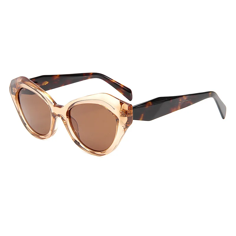 Утолщенные солнцезащитные очки ручной работы в круглой оправе премиум-класса