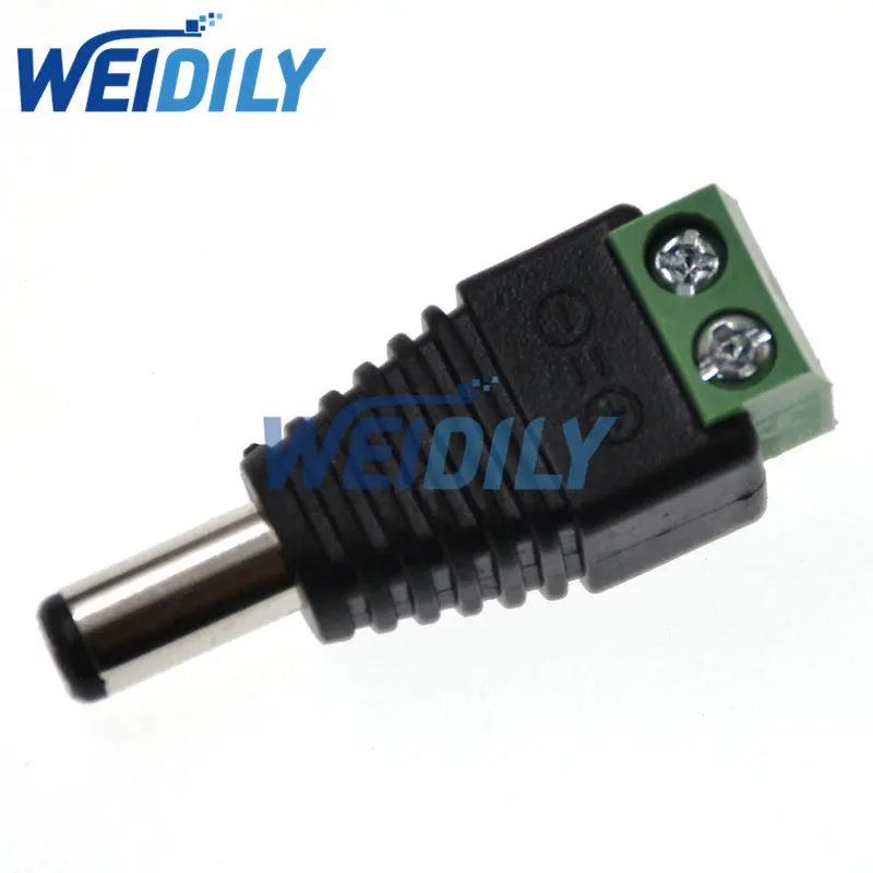 

5PCS/LOT 2.5 x 5.5mm DC Power Male Plug Jack Adapter Connector Plug for CCTV DVR LED Strip Light