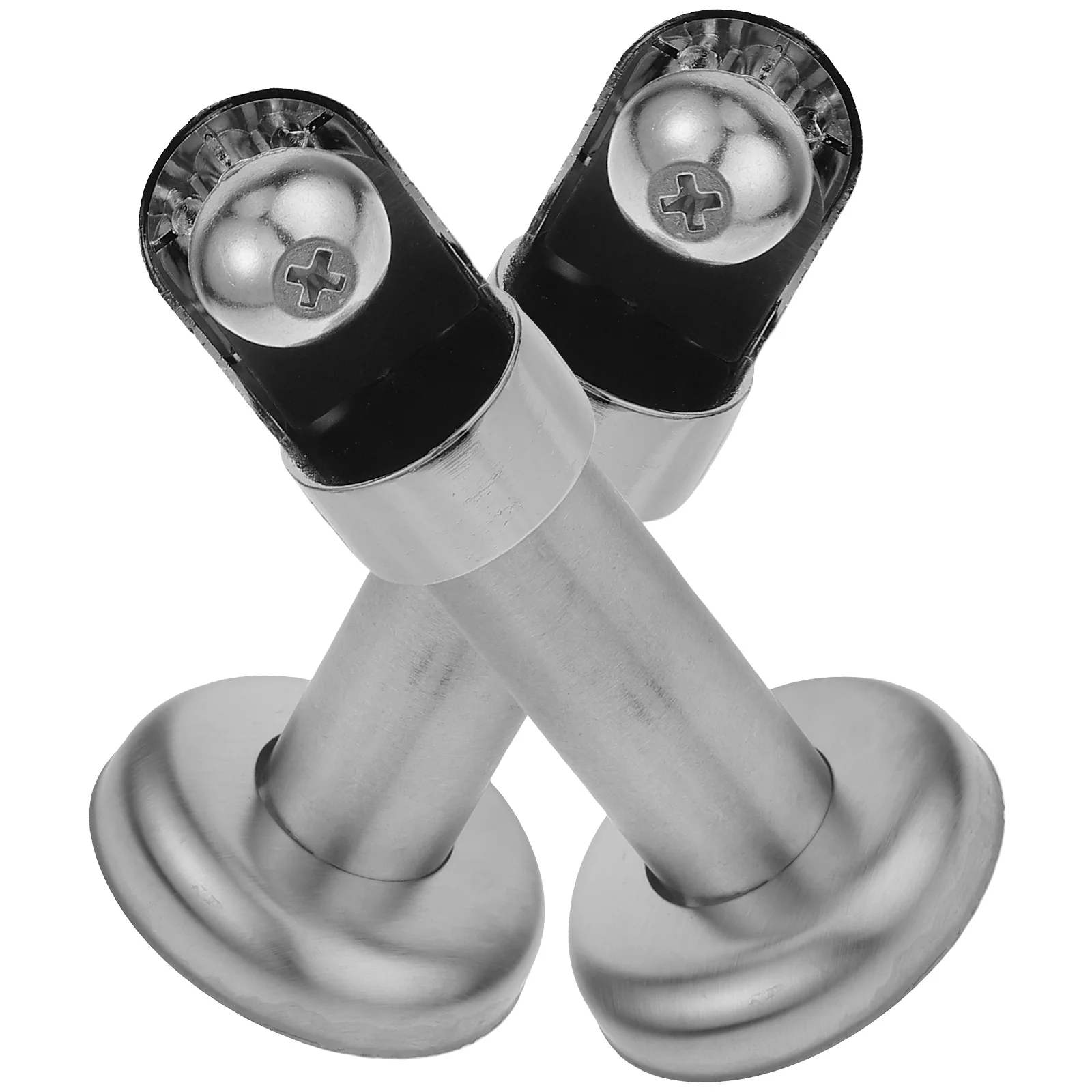 

2 Pcs Support Feet Toilet Partition Restroom Accessories Foot Kickstand Stainless Steel Parts Fittings