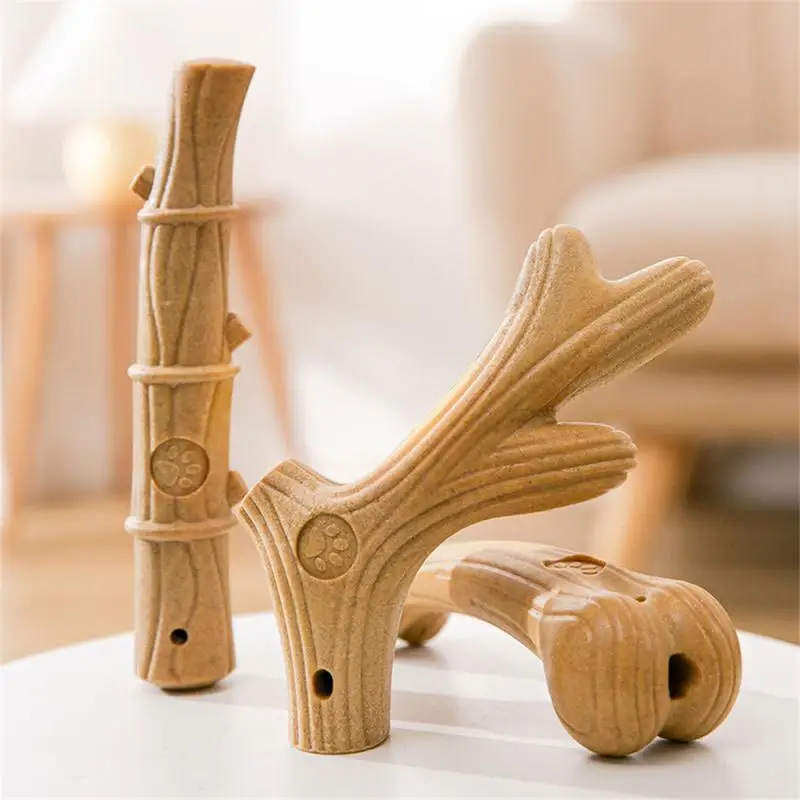 

Wood Plastic Dog Toys For Dogs Household Tools Chew Toys Log Color Chew Stick Dog Accessories Bone Molar Dog Toy Indestructible