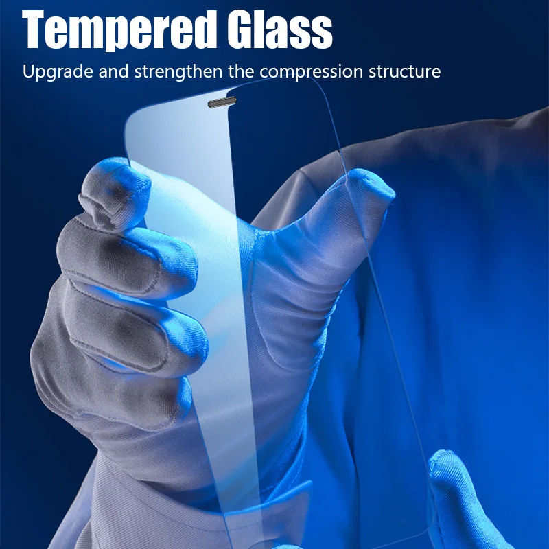4Pcs Protective Tempered Glass For iPhone 11 12 13 14 Pro Max Screen Protector For iPhone XR XS Max 7 8 6S Plus SE Glass Film