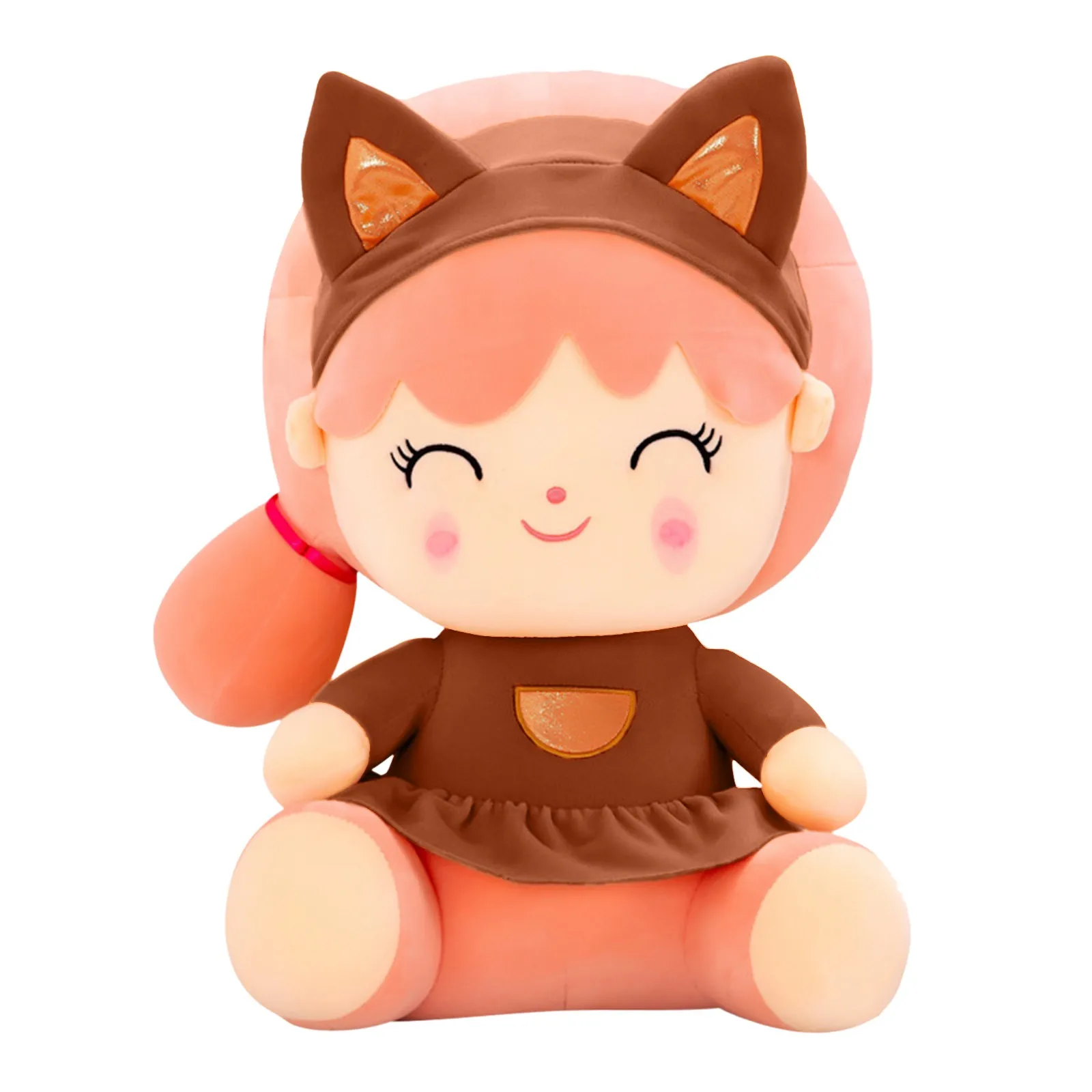 25 см креативная милая плюшевая игрушка белка желтая подарок куклы-мультяшники