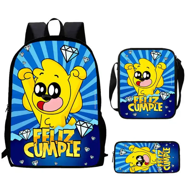 Cartoon Mikecrack Child School Backpack with Shoulder Bags Pencil for Kindergarten Book Boys and Girls