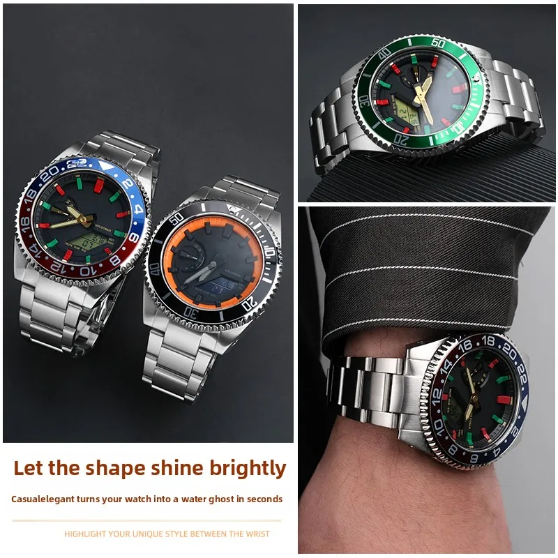 Фото GA2100 Mod Kit безель из нержавеющей стали для Casio G-SHOCK GA-2100/2110 GA-B2100 модифицированный браслет в металлическом корпусе в стиле Rolex №5