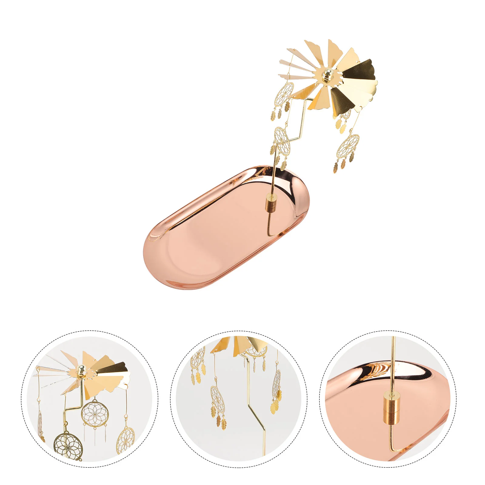 

Decorative Holder Rotatable Creative Sticks Aromatherapy Rotating Candlestick Decors