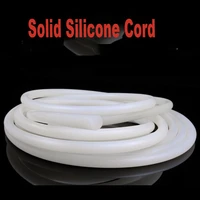 solid silicone cord bar dia 1mm30mm white rubber gasket trim round seal strips o ring high temperature waterproof weather strip