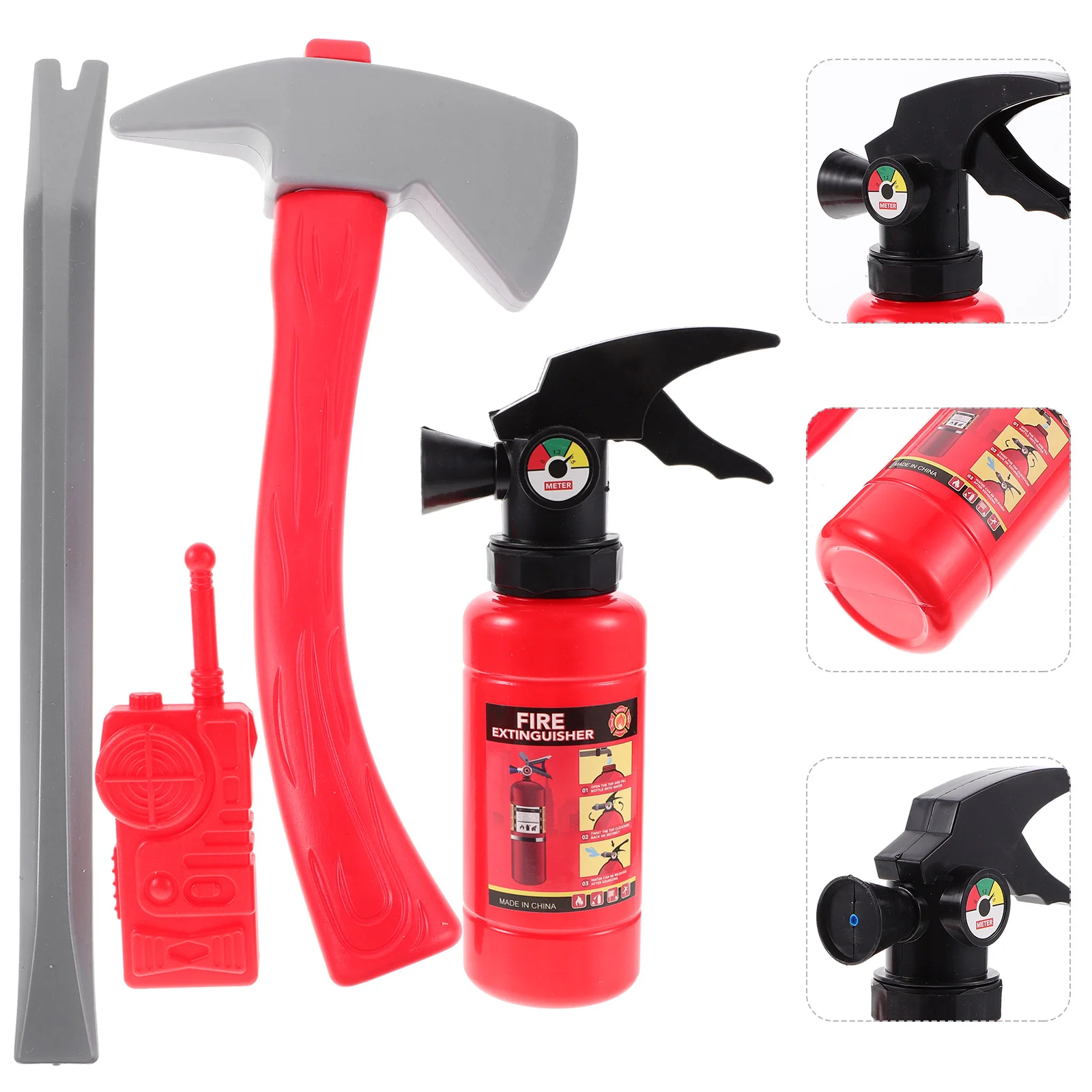 

Firemen Costume Toddlers Summer Outfits Kids Cosplay Kit Theme Party Prop Toys Fake Fire-fighting Pretend Spray Water Gift