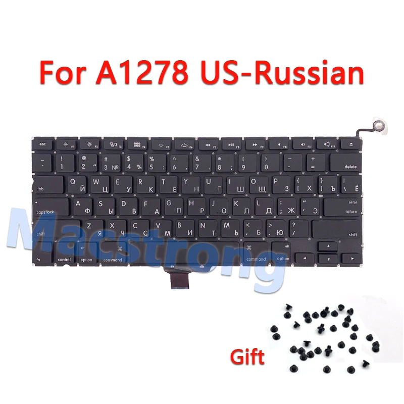 Новая Оригинальная клавиатура A1278 для MacBook Pro 13 ''клавиатура с винтами