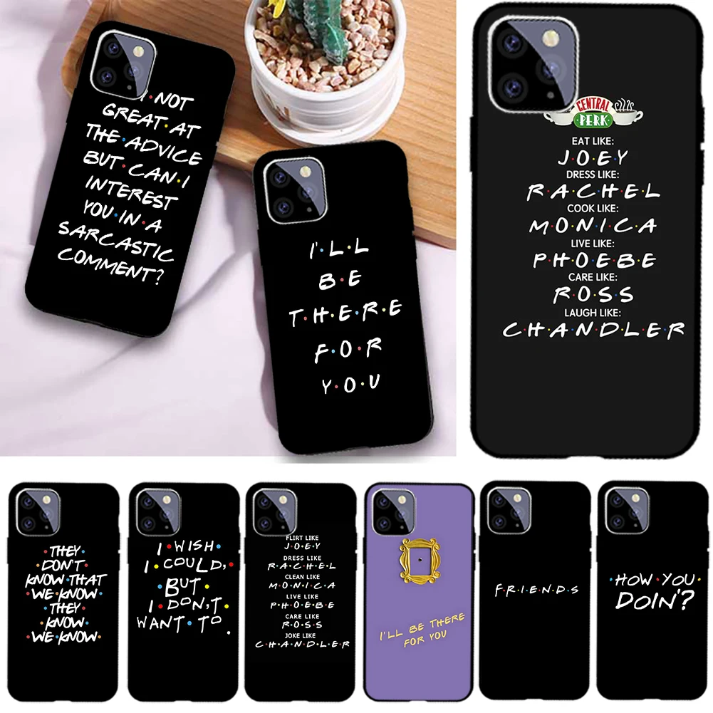 

Friends of The Classic American TV Series Phone Case for Iphone Se 6 6s 7 8 11 12 13 Plus Mini X Xs Xr Pro Max