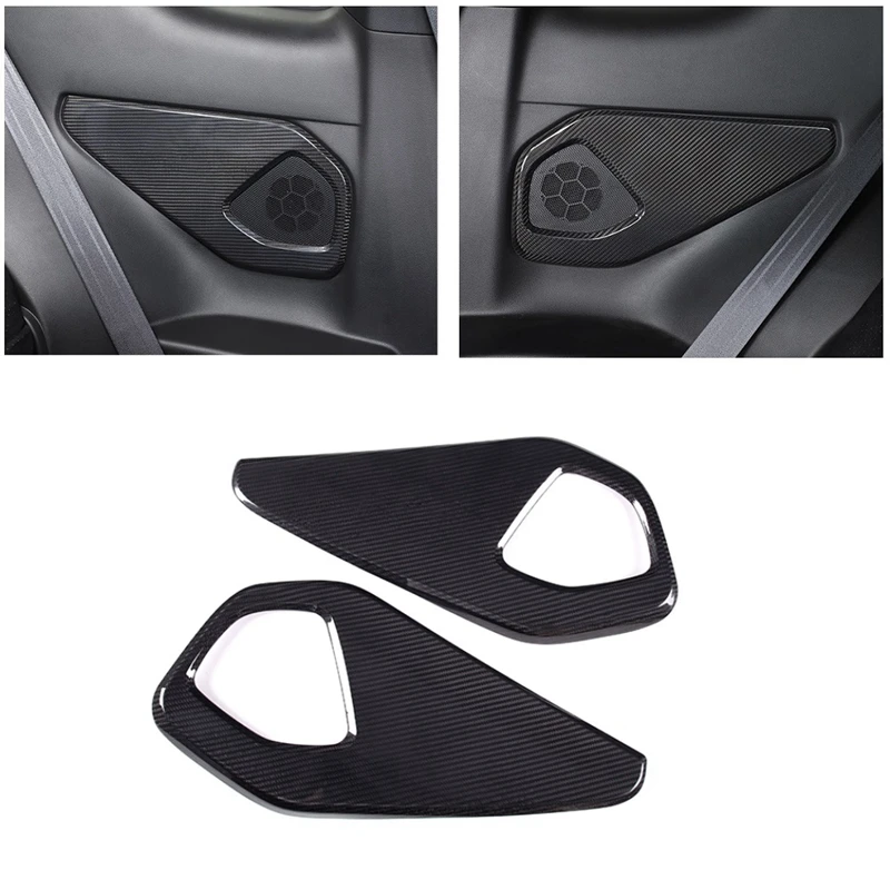 

1Pair Rear Car Interior Accessories Car Horn Cover Speaker Decorative Sticker For Subaru BRZ 2022