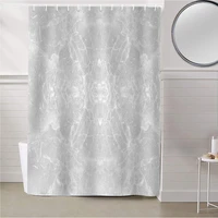 curtain marble pattern digital 3d printing polyester waterproof shower curtain bathroom partition curtain shower curtain set