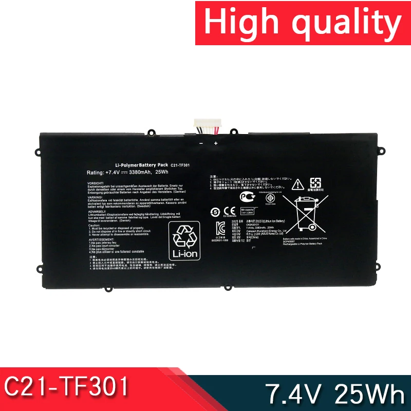 НОВЫЙ аккумулятор C21-TF301 7 4 В 25 Втч для ASUS Transformer Pad Infinity TF700 TF700T Tablet PC 2ICP4/95/97