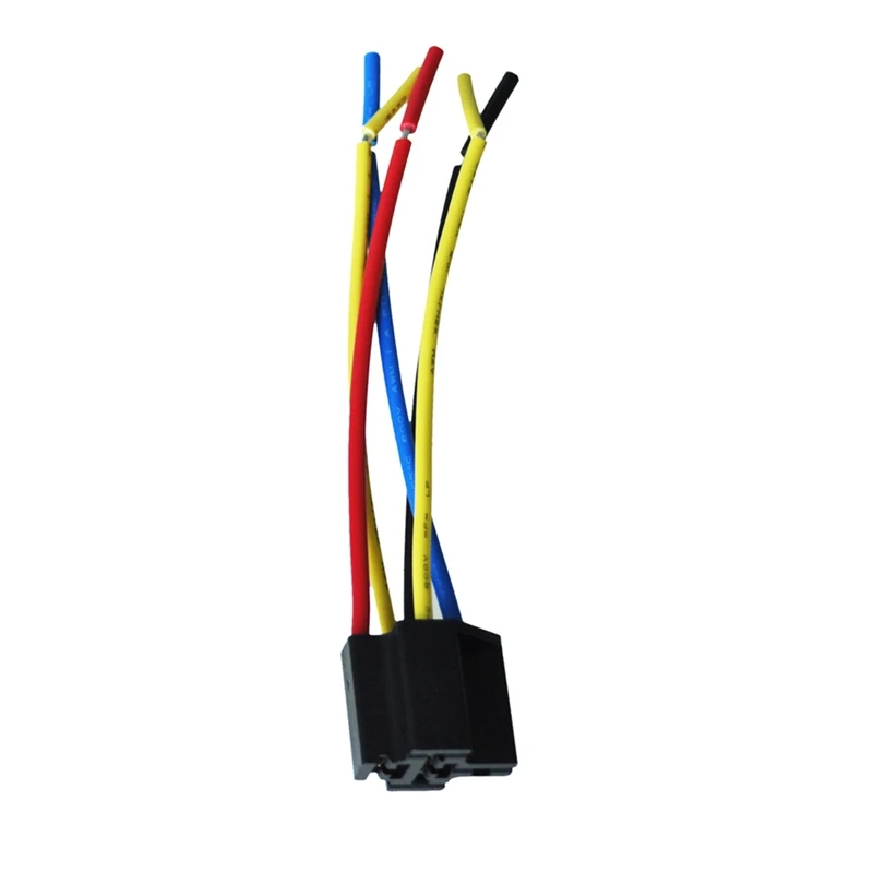 

25 Pcs 5 Pin Wires Cable Relay Socket Harness Connector DC 12V For Car Auto