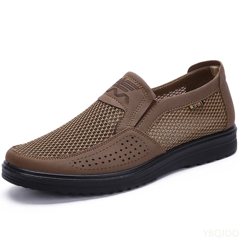 

38-48 Summer Style Mesh Flats For Men Loafer Casual High-End Very Comfortable Dad Shoes