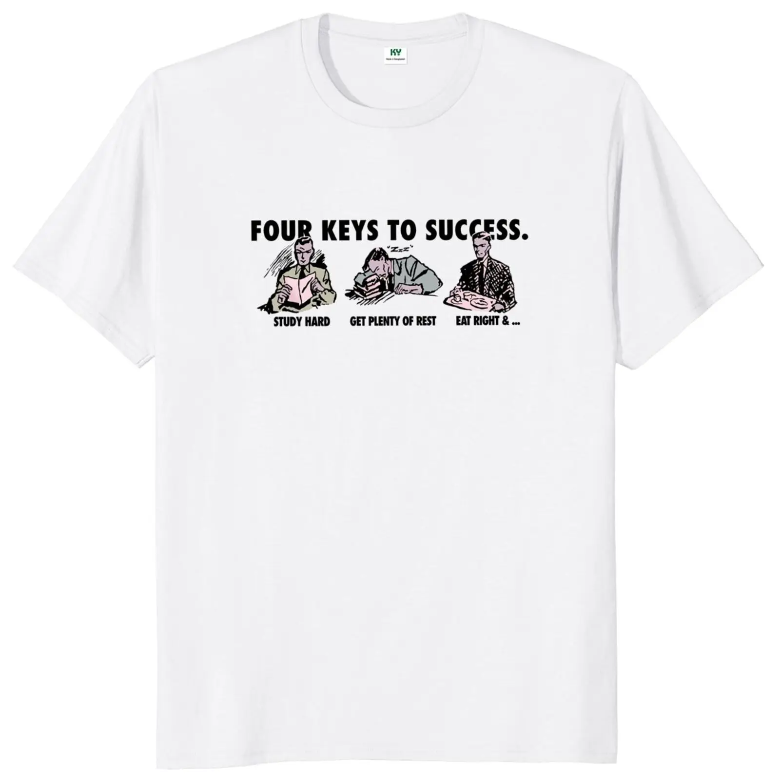Футболка Four Keys To Success Мужская футболкаendez Brothers с графическим рисунком для