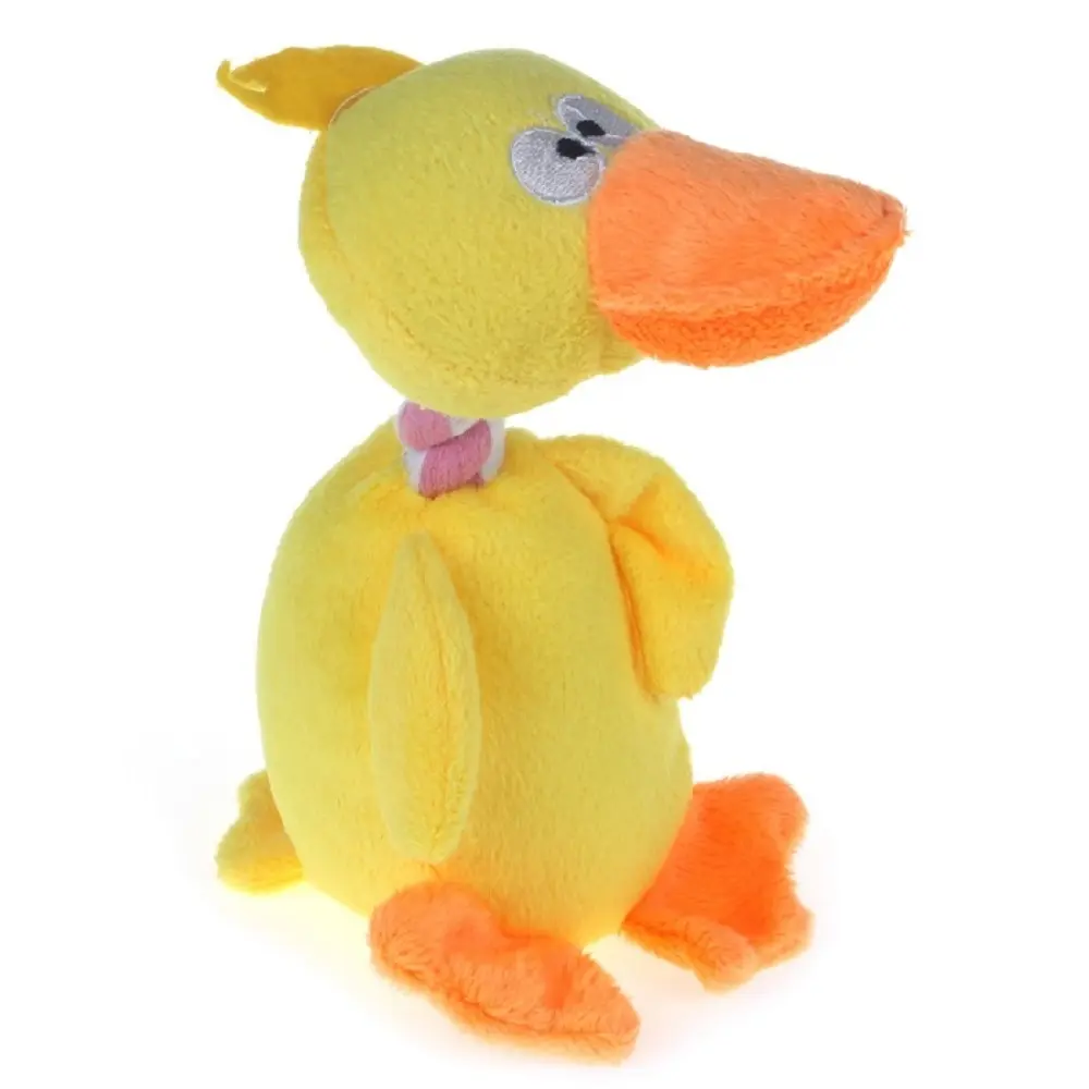 Игрушка FUNNY DUCKLING для собак, Lilli Pet,  19х11,5см, исскуственный мех, 20-2928/желтый