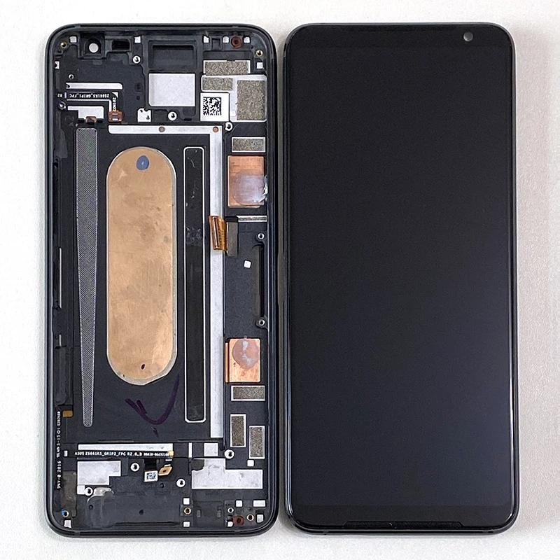 original amoled 6 59 lcds for asus rog 3 zs661ks for rog phone 3 strix asus_i003dd lcd display touch screen panel replacement free global shipping