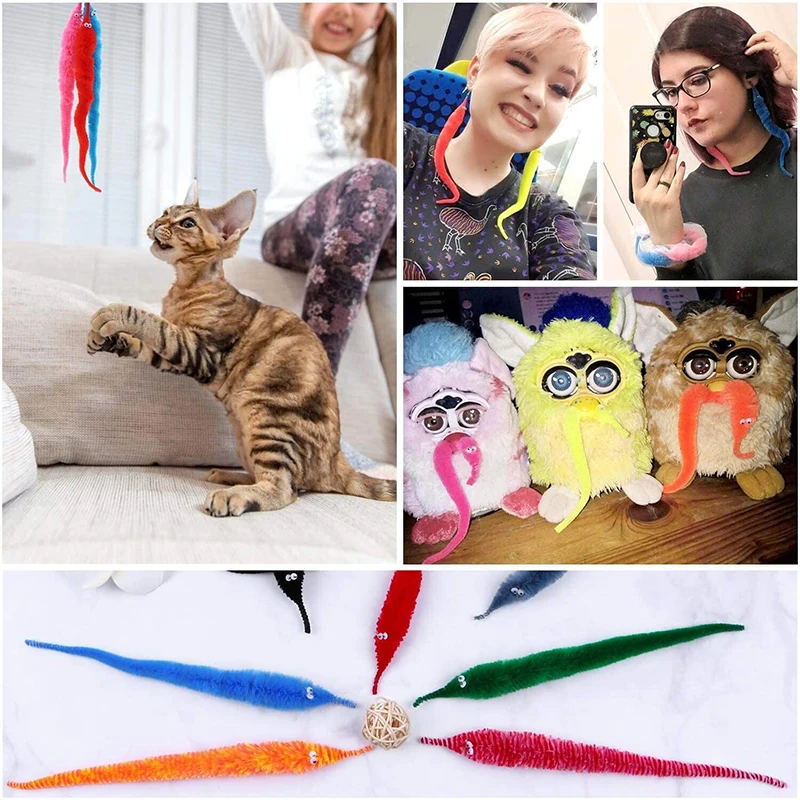 Магические реквизиты для детей пушистые Волшебные черви фокусы игрушки