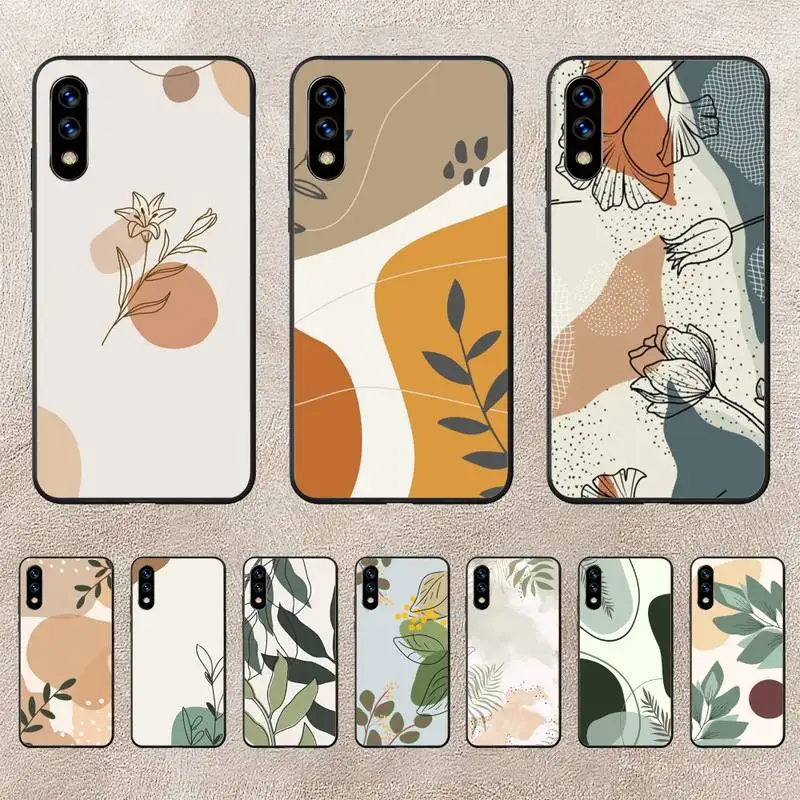 

Abstract Plants Phone Case For Huawei P10 P20 P30 P50 Lite Pro P Smart Plus Cove Fundas