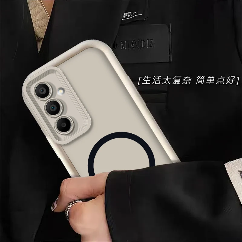 Чехол для телефона Samsung Galaxy Jump3 M44 M14 F14 M12 F12 M40S с магнитной беспроводной наклейкой