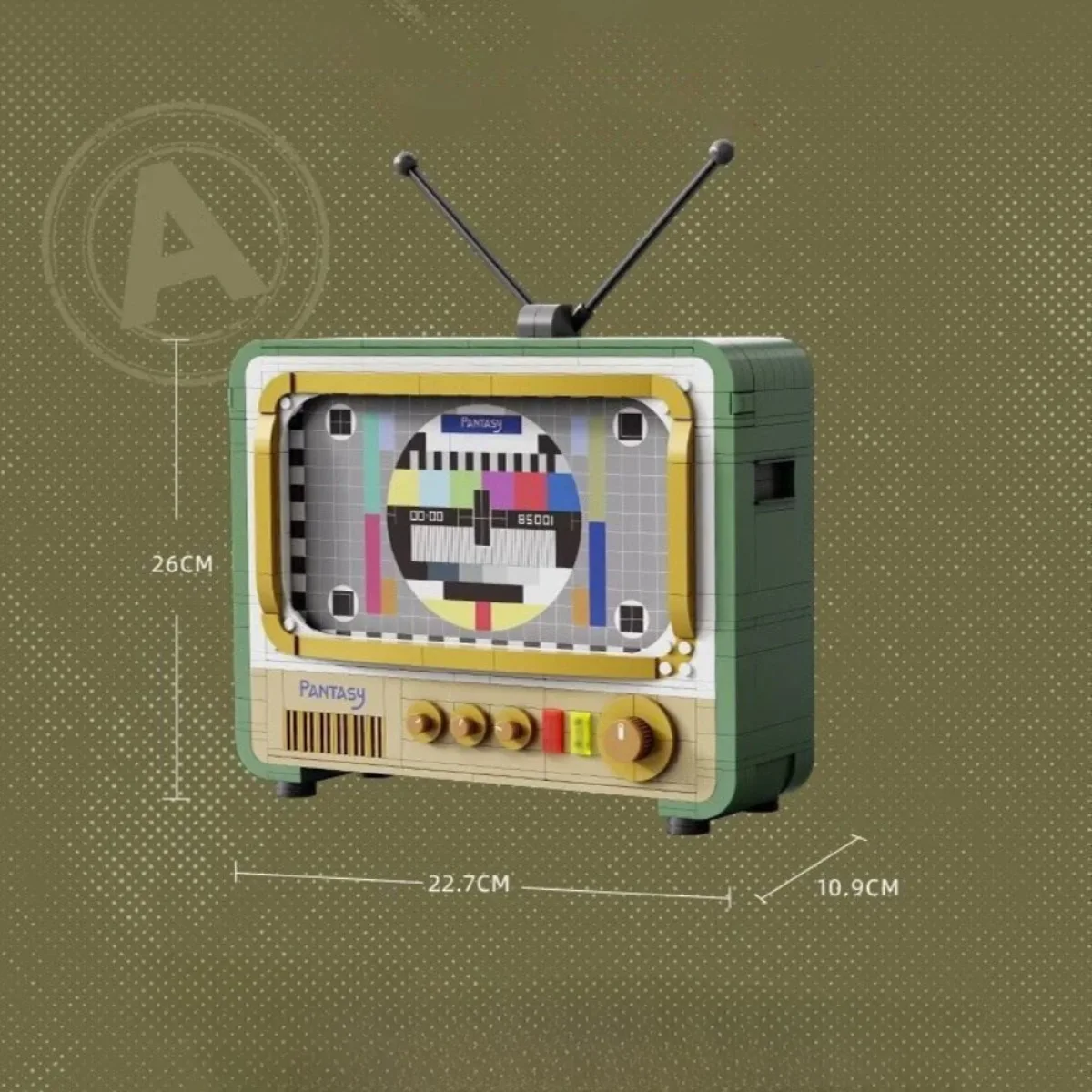 Ретро-стиль Pantazi Tv Set Строительные Блоки Игрушка Обучающая Головоломка сделай Сам