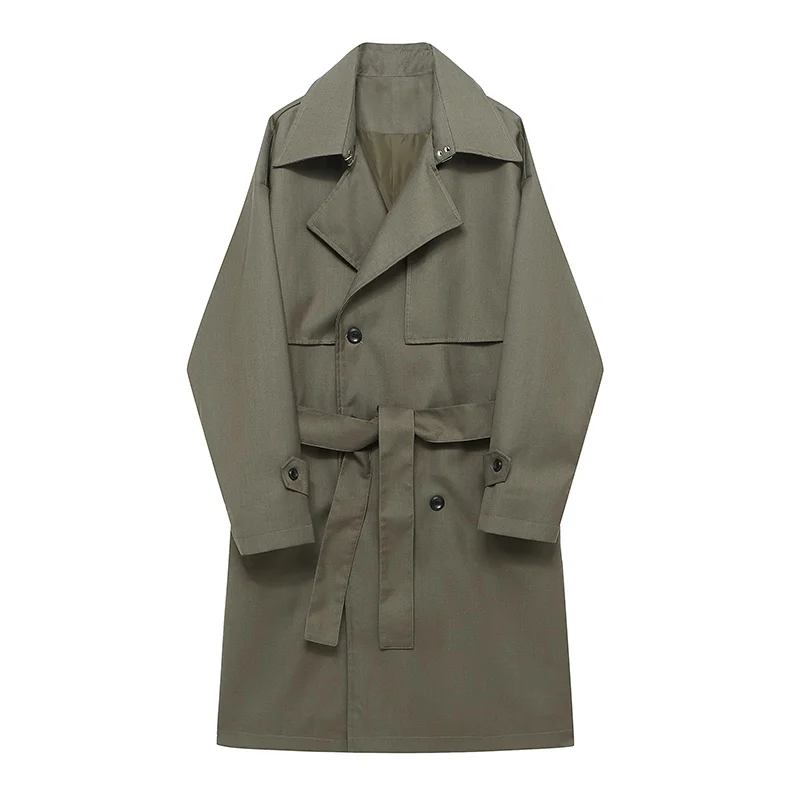 

Trench coat men's middle and long men's casual lovers