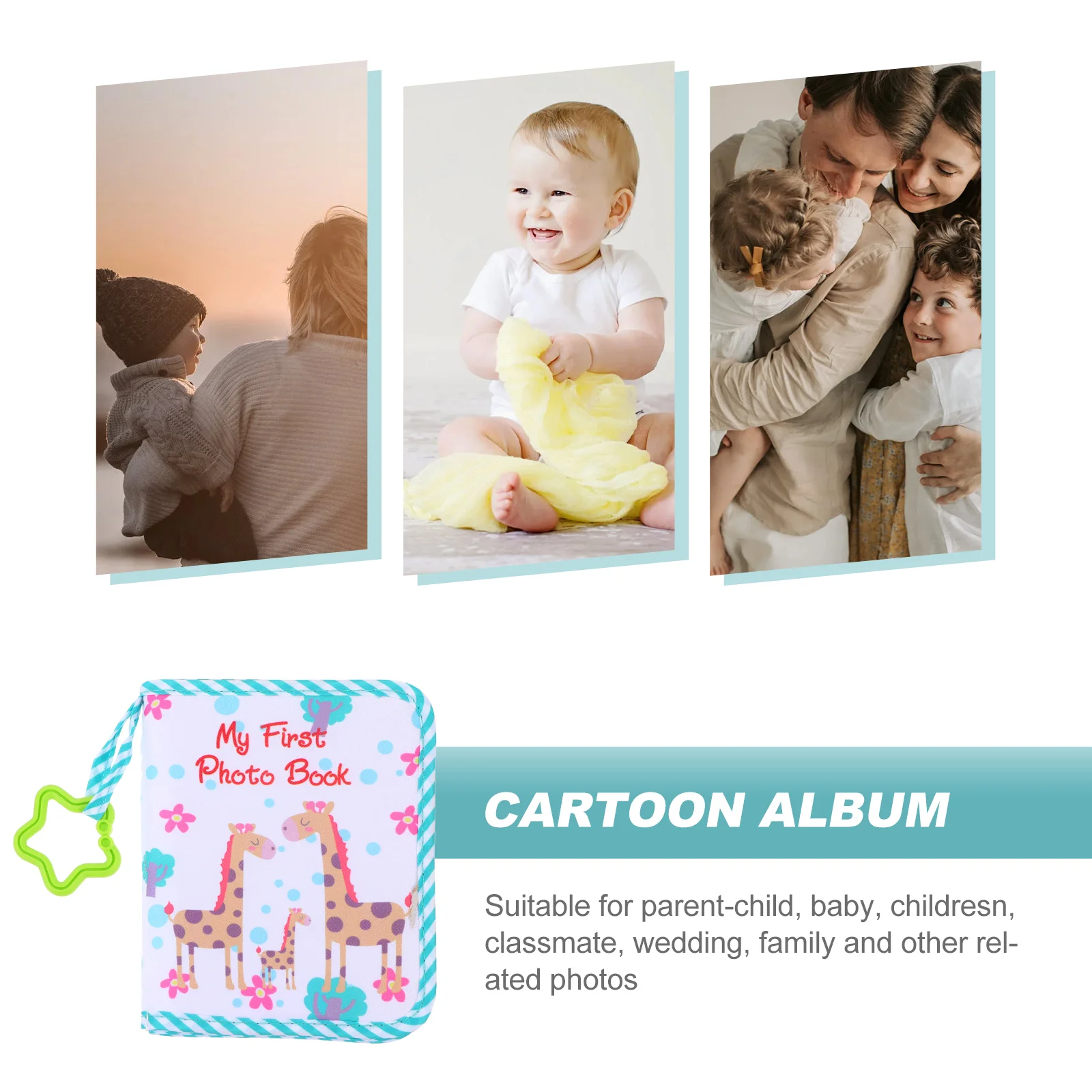 Тканевый детский фотоальбом для слайдов книг коллекционных альбомов с животными