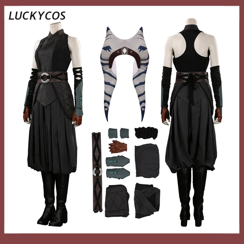 Головной убор для косплея Asoka на Хэллоуин Женский костюм в стиле Фэнтези