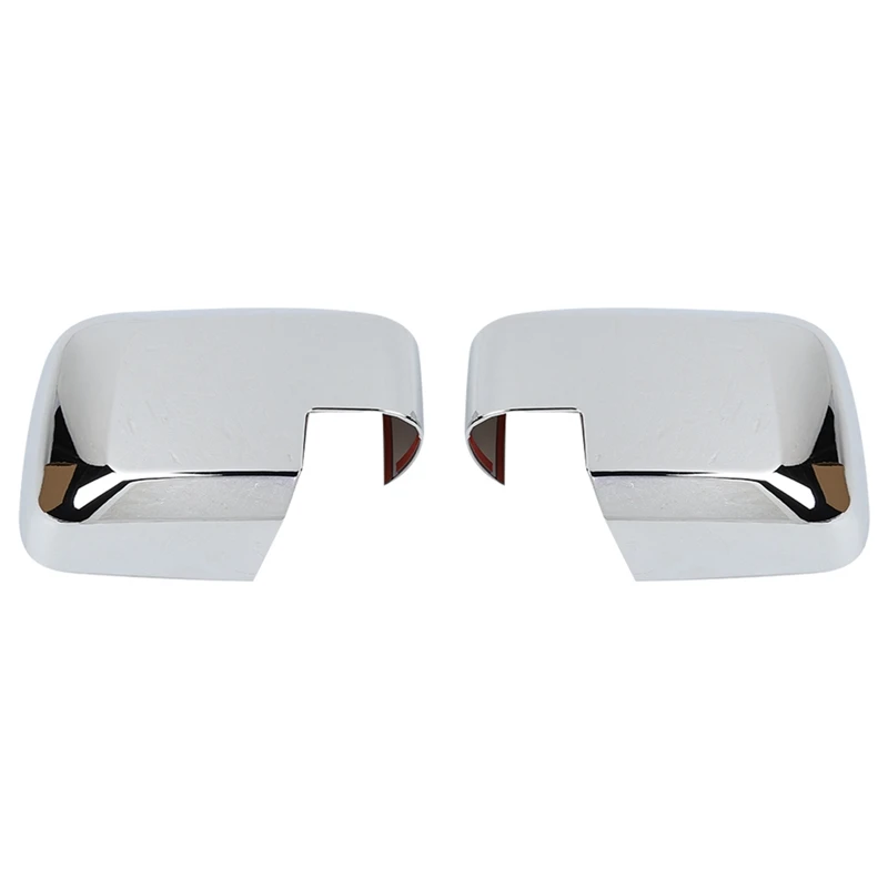 

2PCS Car Rearview Mirror Shell Cover Trim Stickers ABS Exterior Accessories Silver For Ford Bronco 2021 2022