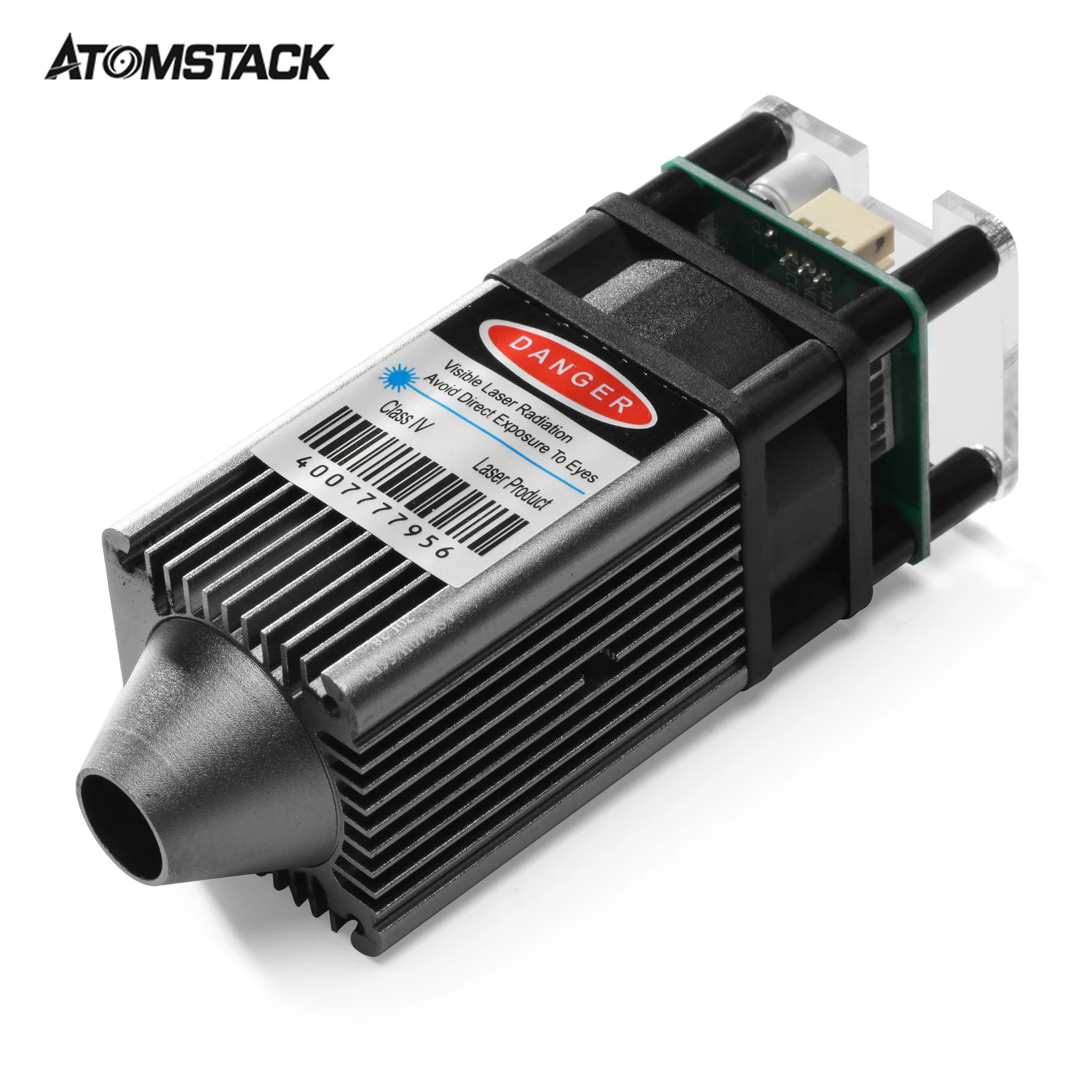 

ATOMSTACK 40W 450nm Laser Module Eye Protection Upgraded Fixed-focus Laser Head Compatible with ATOMSTACK CNC Laser Engraver