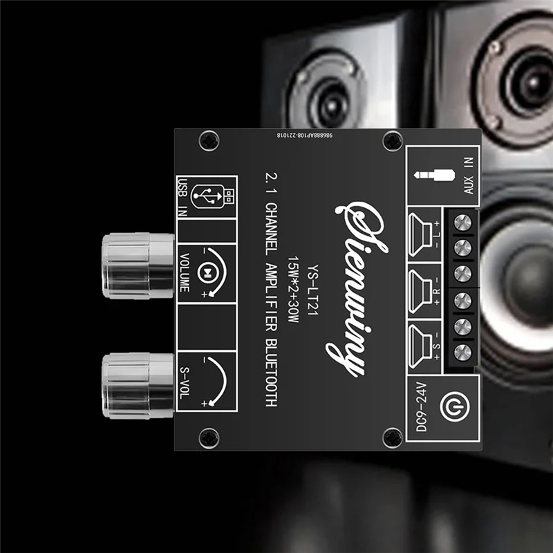 -LT21 2 1 канальная плата Bluetooth усилителя 15 Вт + 30 с ручкой регулировки сабвуфера