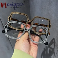2022 luxury glasses women anti blue light glasses square eyeglasses frame for women oculos de grau feminino
