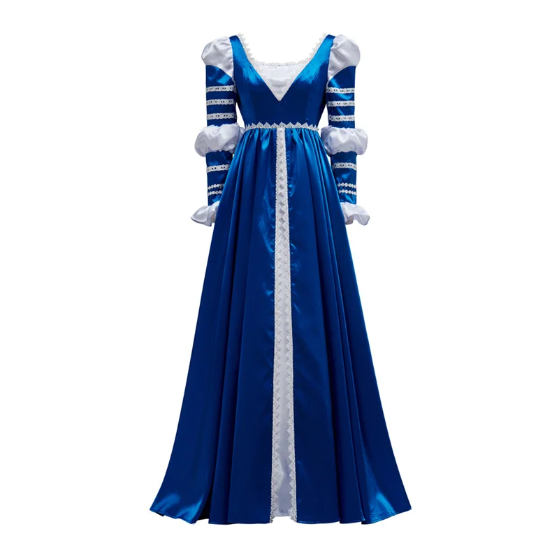 Lucrezia Borgia голубое платье косплей-костюм средневековой длины винтажные аксессуары