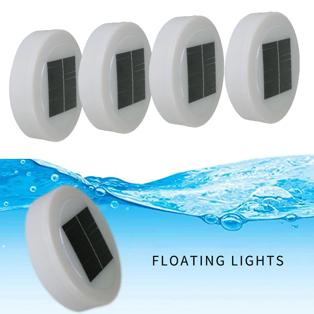 

Solar Swimming pool light Warm White 8led Floating Fountain lamp IP65 Underwater Pond Landscape Light Touch Sensor Night Lamps