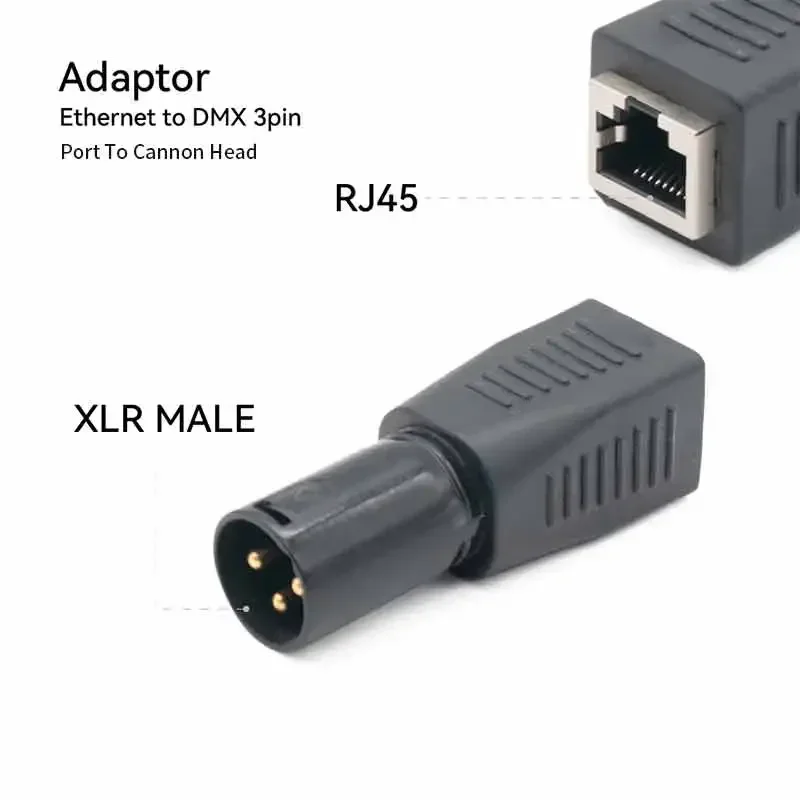 

Разъем для преобразования XLR в RJ45 Canon Сетевой Ethernet в DMX 3-контактный 5-контактный адаптер «папа-мама» Аудио DMX с переменной вилкой
