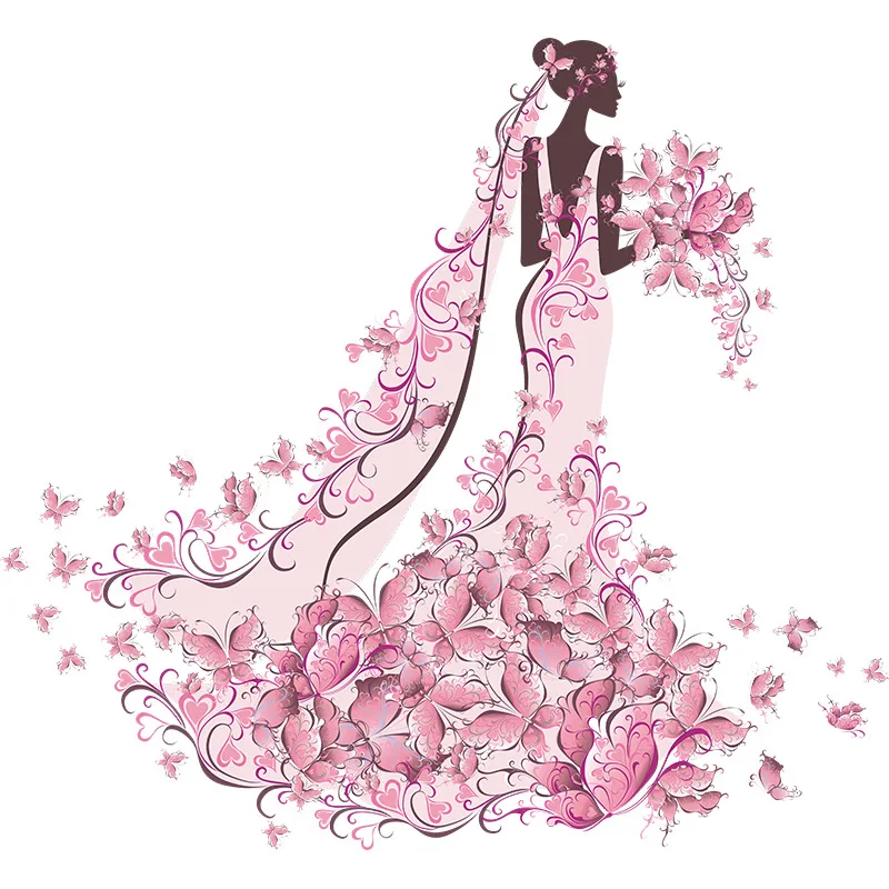 Новинка внешняя торговля украшение для стен в виде бабочки цветка красоты