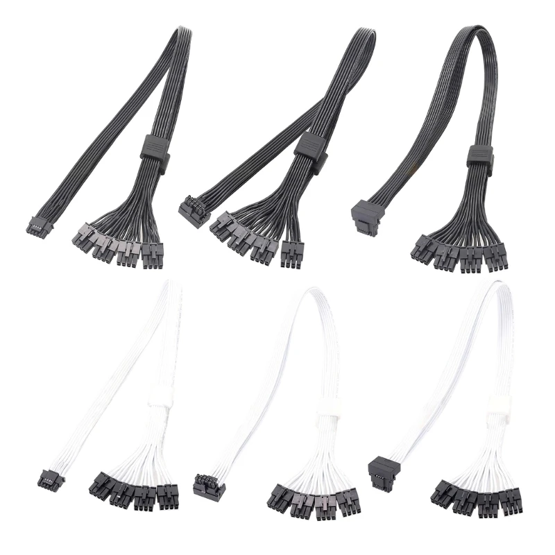 

Новый силовой кабель PCIE5.0 8PIN x4 интерфейс для GPU PCIE5.0 12vhpwr 16PIN(12 + 4) изогнутый прямой для кабеля видеокарты