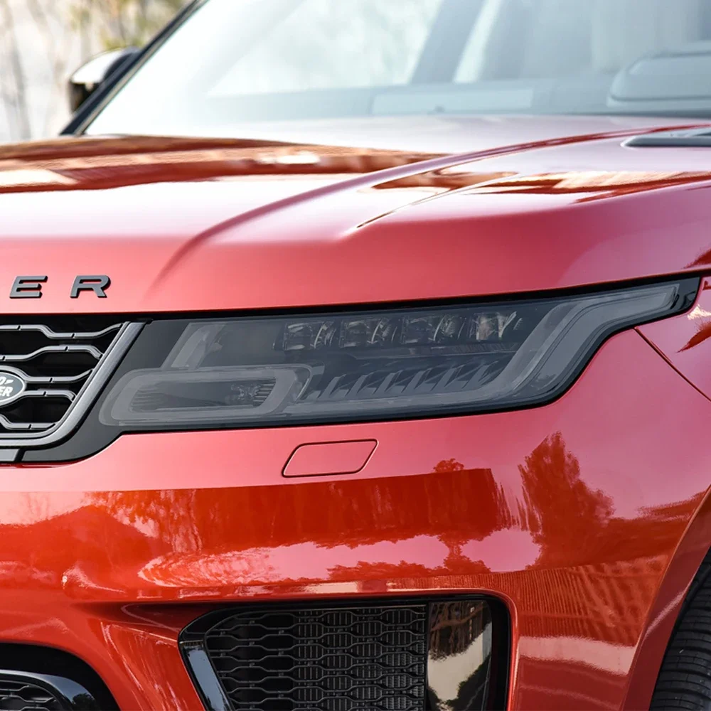 Фото 2 шт. для Range Rover Sport L494 2014-2017 2018-2022 2021, оттенок автомобильных фар, черная защитная пленка, прозрачная наклейка из ТПУ №4