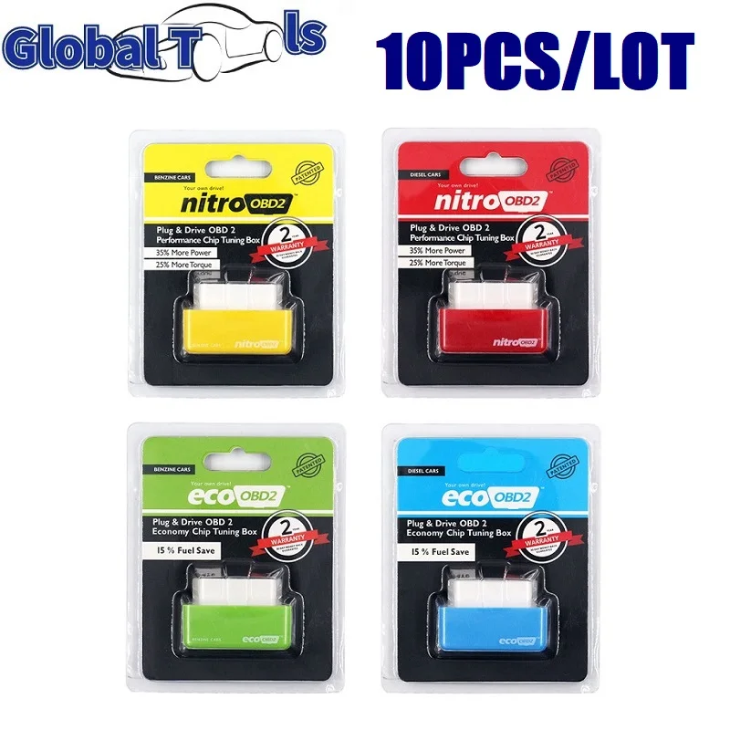

10 шт., 4 цвета, экологически чистый чип нитроobd2, бензиновое дизельное топливо EcoOBD2 15%, экономия топлива, большой крутящий момент, подходит для бензина и транспортных средств
