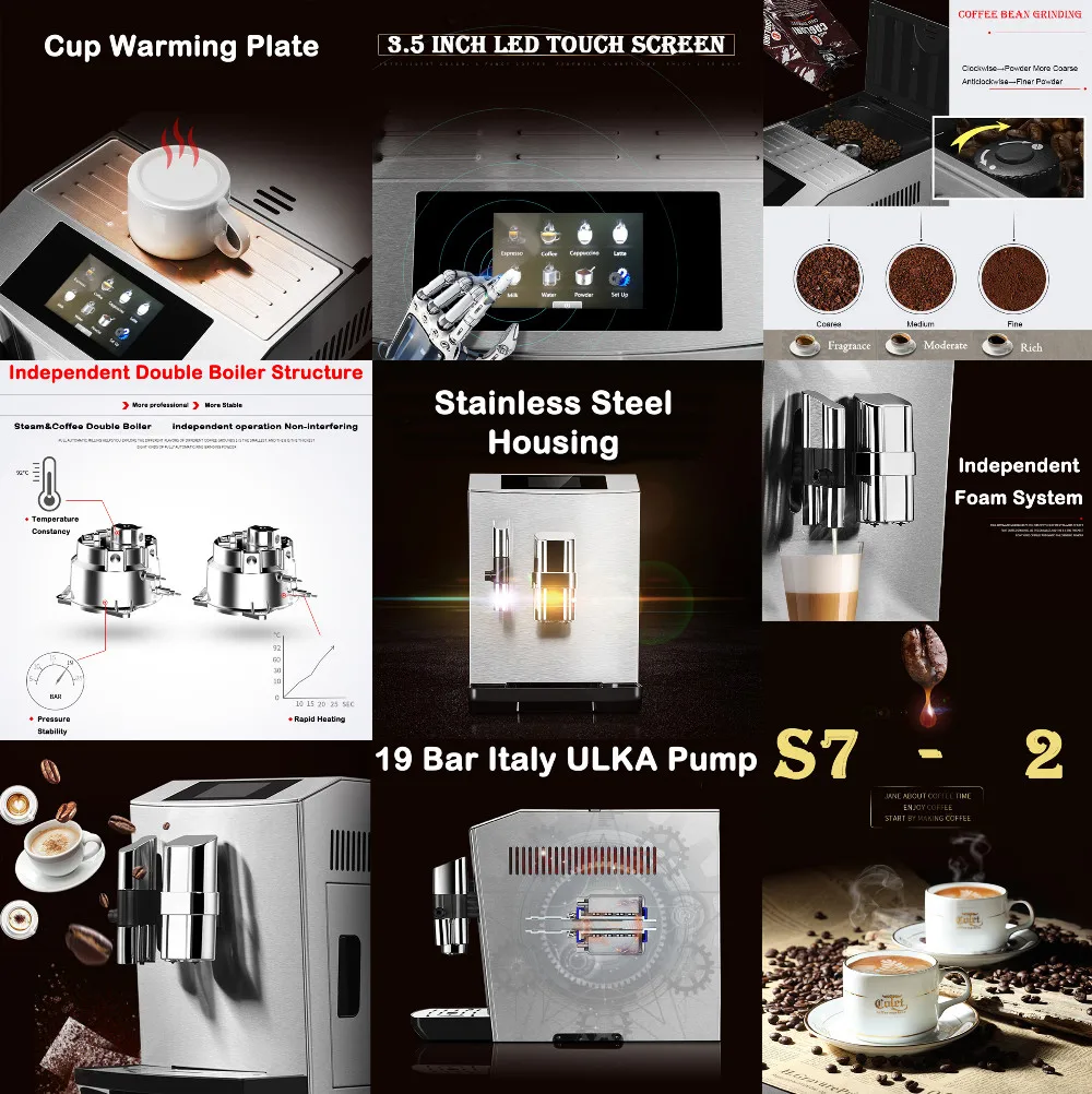 Для S7-2 19 Бар итальянский Ulka насос профессиональный коммерческий зерна и порошок