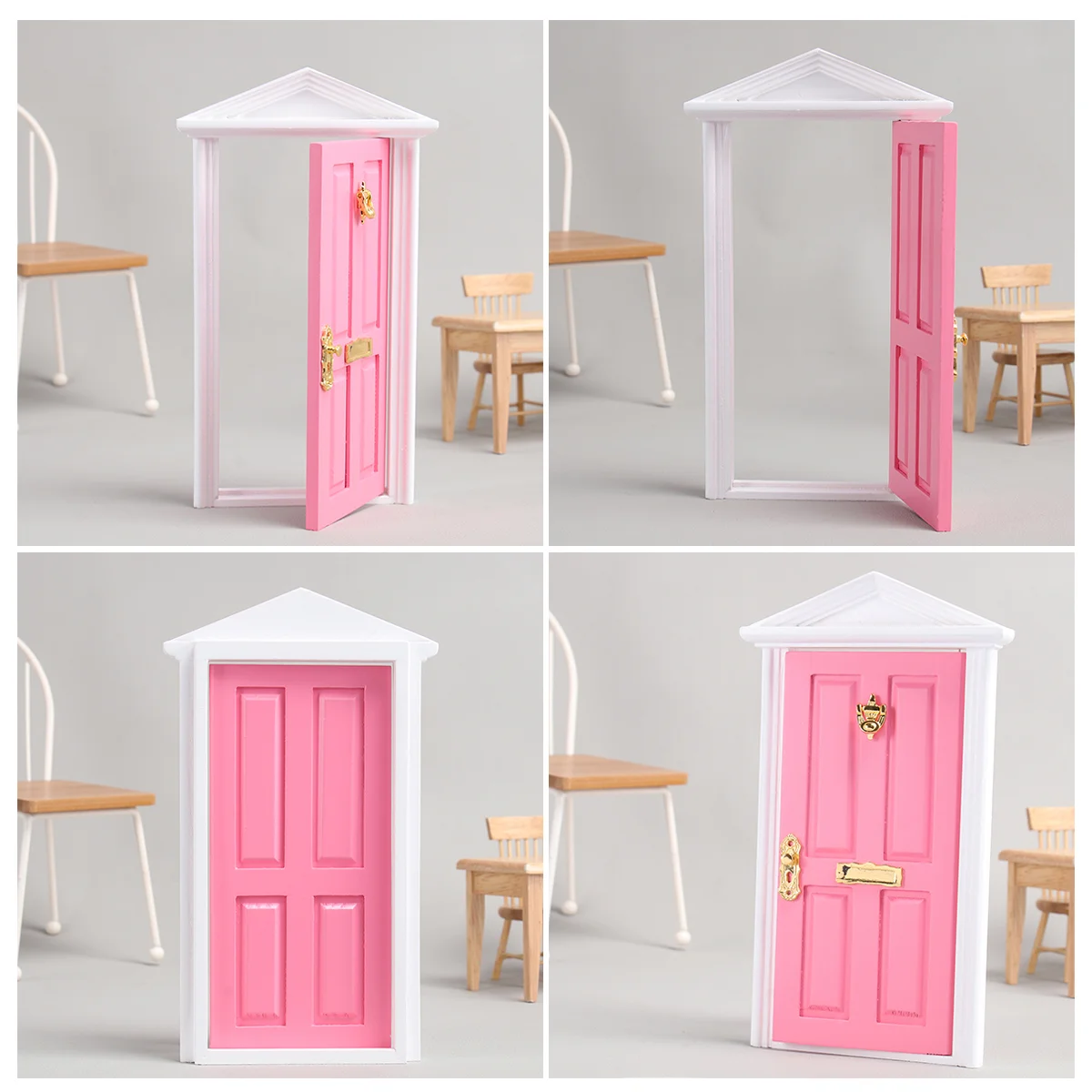 

Door Miniaturedoors Wooden Mini Front House Diy French Garagewood Fairy Accessories Play Epitome Spiremodelminiture Furniture